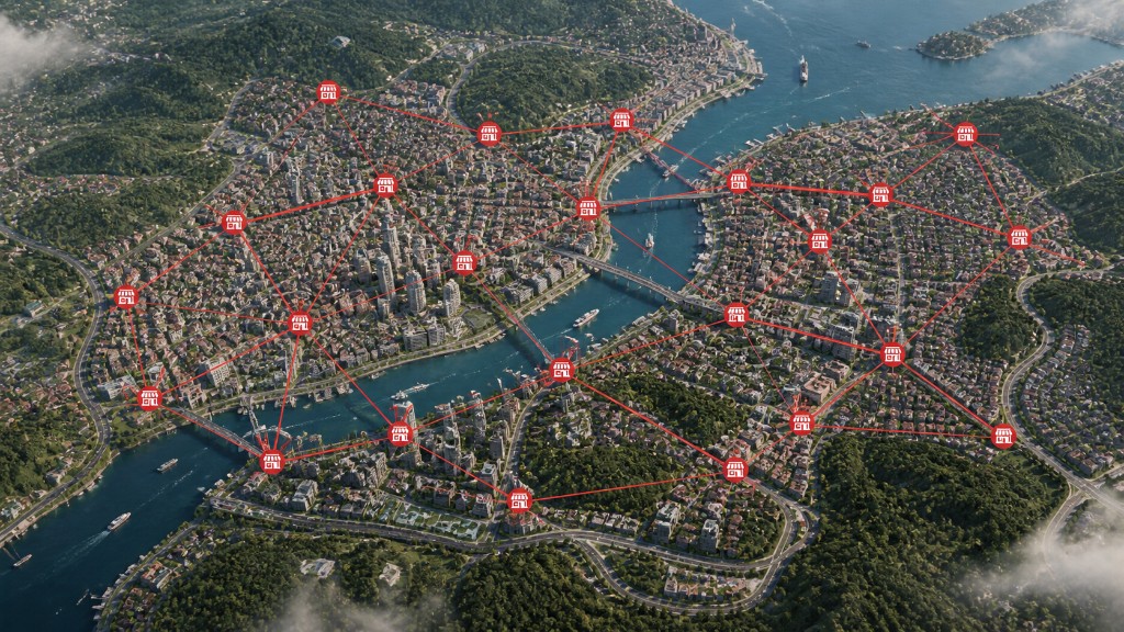 İstanbul teslimat ağı haritası - Restoran ve iş ortaklarımızın şehir içi dağılımı